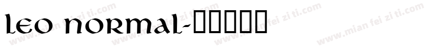 Leo Normal字体转换